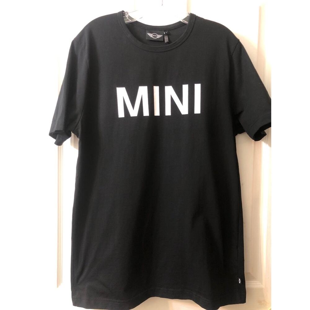 MINI BMW USA black Logo Graphic Tee Shirt Size large
